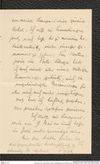 Nachlass Franz Steindachner, Brief (unvollständig) von N. Post an Franz Steindachner (02.07.1907), Inv.Nr. 404.09, Seite 3